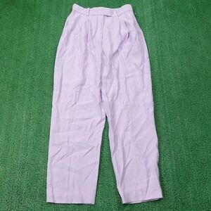 New! H&M Pleated tapered ankle pants lightweight Womens size 4